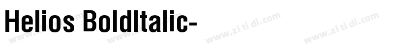 Helios BoldItalic字体转换